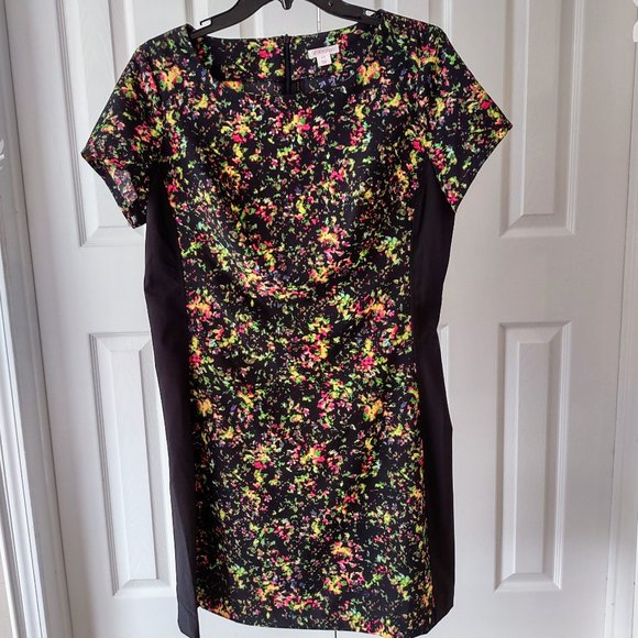 Neon Colorblock Shift Dress - Picture 1 of 3